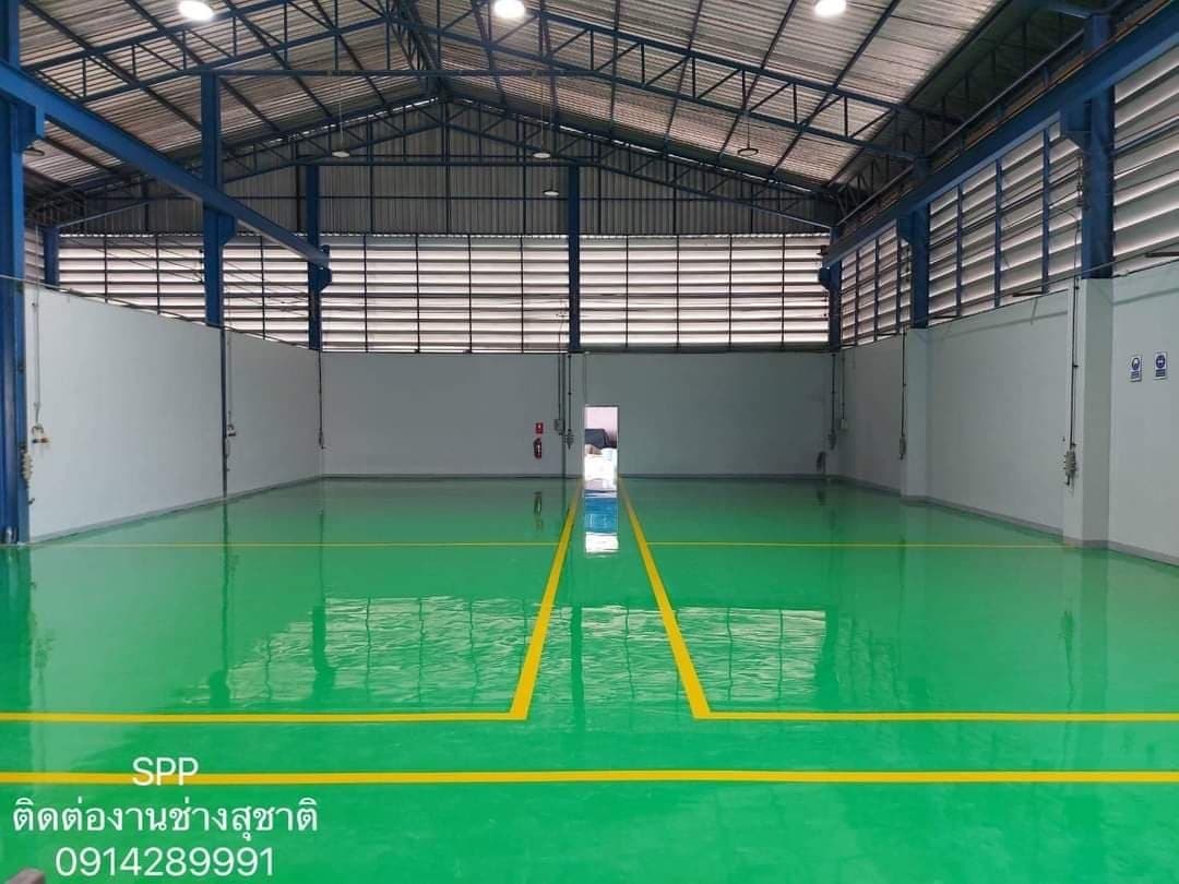 งานพื้น Epoxy self leveling @ออโตเมเทค ระยอง