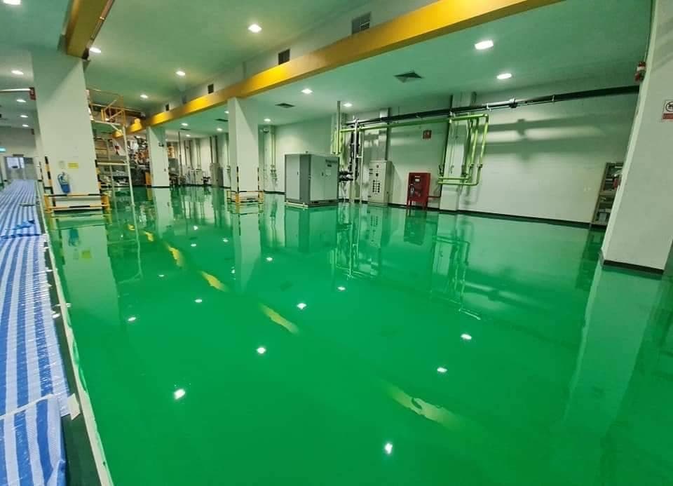 งานพื้น Epoxy self leveling @วังน้อยน้ำสิงห์