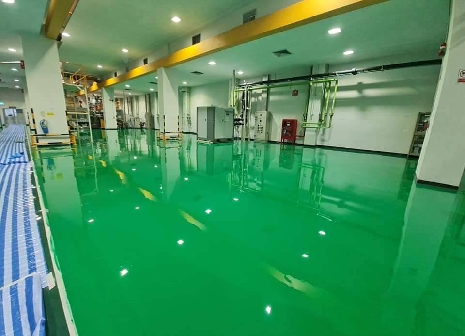 งานพื้น Epoxy self leveling 