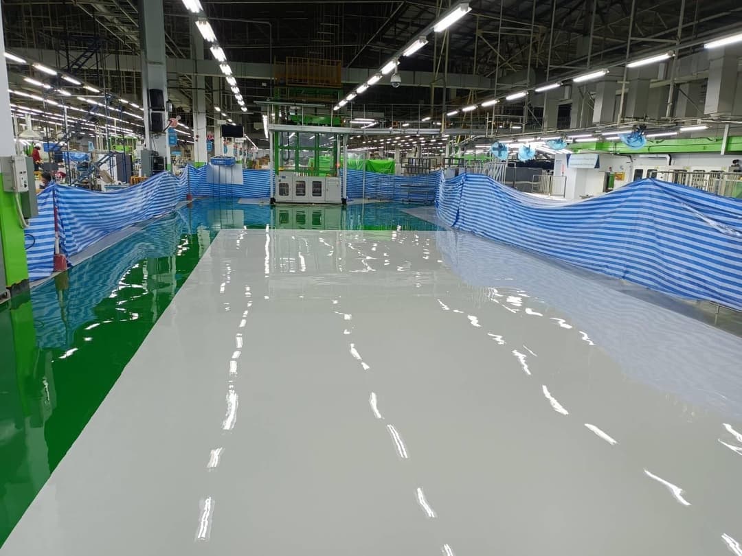 งานพื้น Epoxy self leveling 