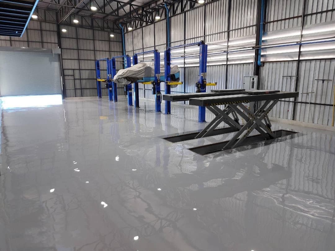 งานพื้น Epoxy self leveling 